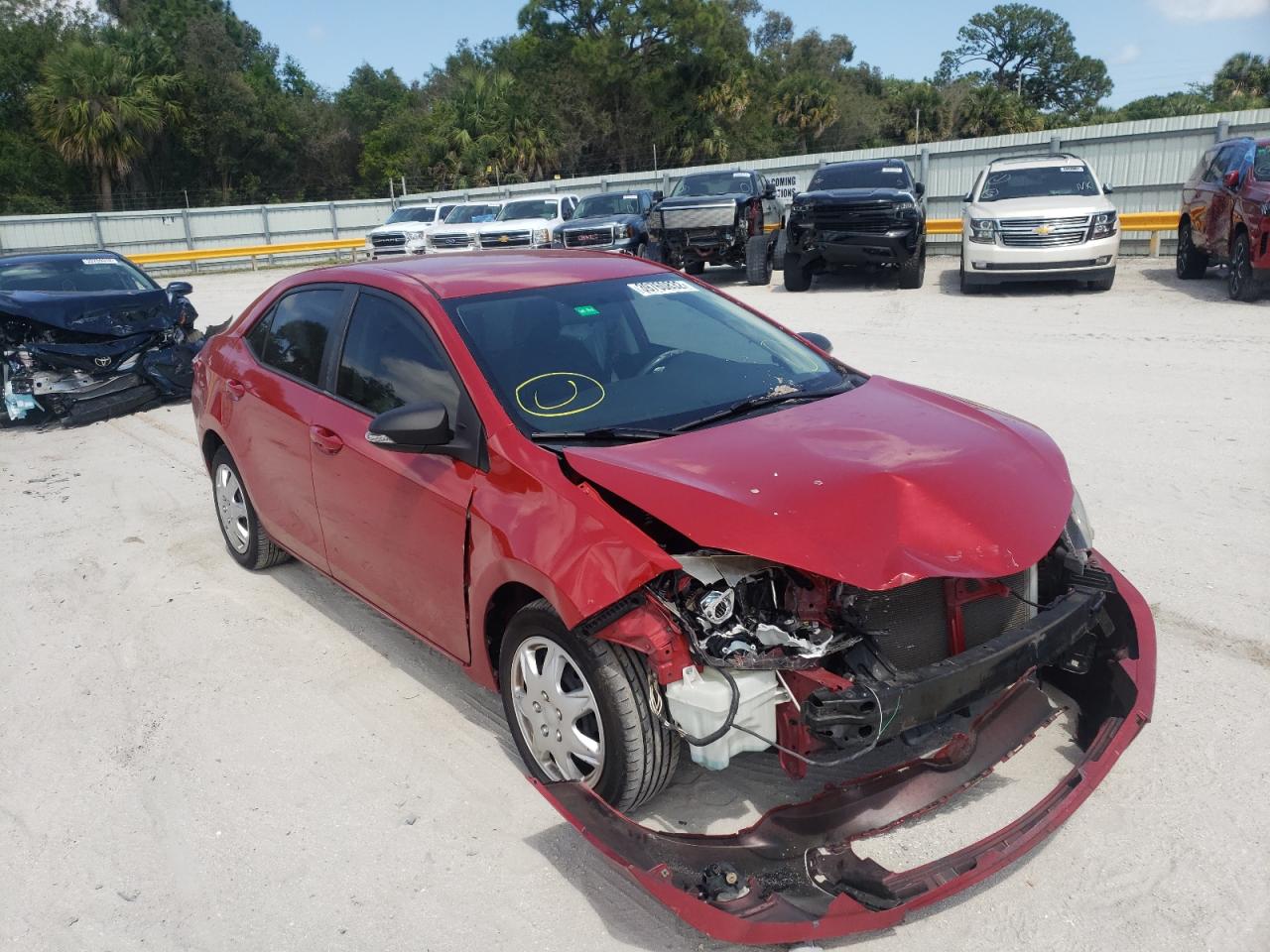 TOYOTA COROLLA L 2014 with VIN 2T1BURHE4EC069109 - Photo from auction