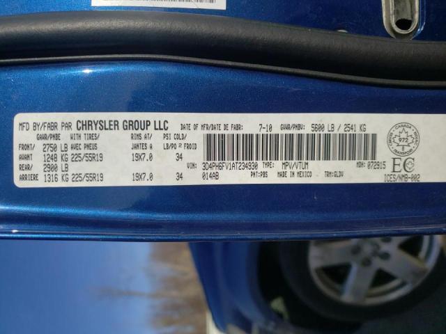 Photo 10 from auction – 2010 DODGE JOURNEY R/ with VIN 3D4PH6FV1AT234930