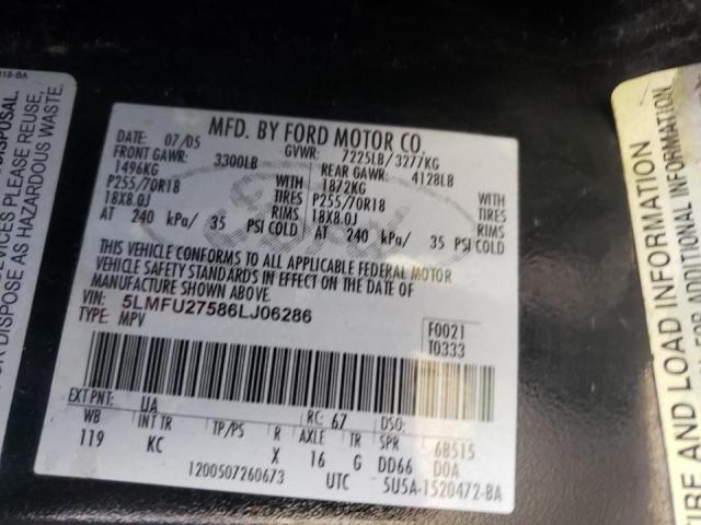 Photo 10 from auction – 2006 LINCOLN NAVIGATOR with VIN 5LMFU27586LJ06286