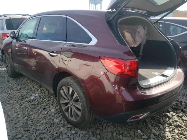 Photo 3 from auction – 2016 ACURA MDX TECHNO with VIN 5FRYD4H48GB023767