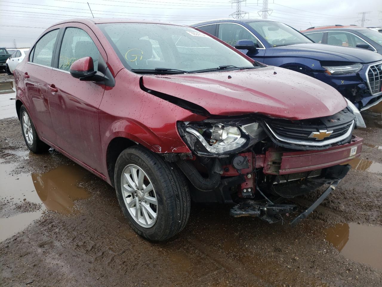 CHEVROLET SONIC LT 2017 with VIN 1G1JD5SH7H4163881 - Photo from auction