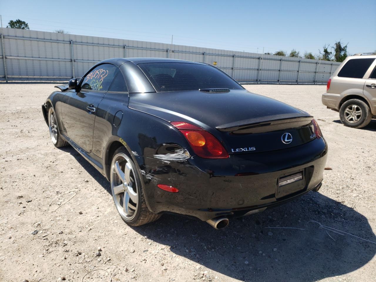 Photo 3 from auction – 2002 LEXUS SC 430 with VIN JTHFN48Y520028942