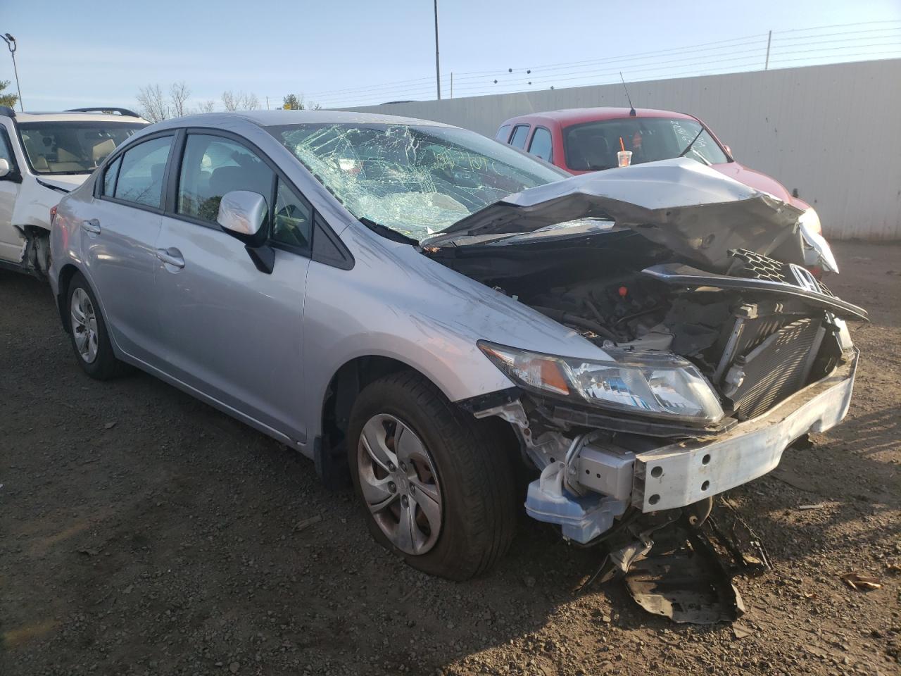 HONDA CIVIC LX 2013 with VIN 2HGFB2F54DH558245 - Photo from auction