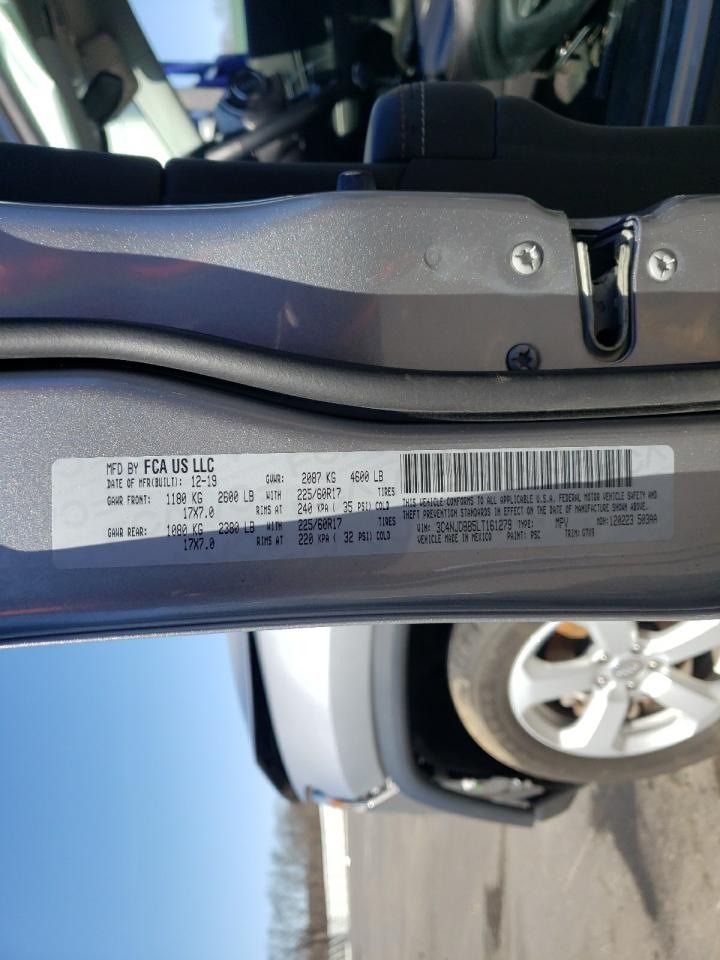 Photo 10 from auction – 2020 JEEP COMPASS LA with VIN 3C4NJDBB5LT161279