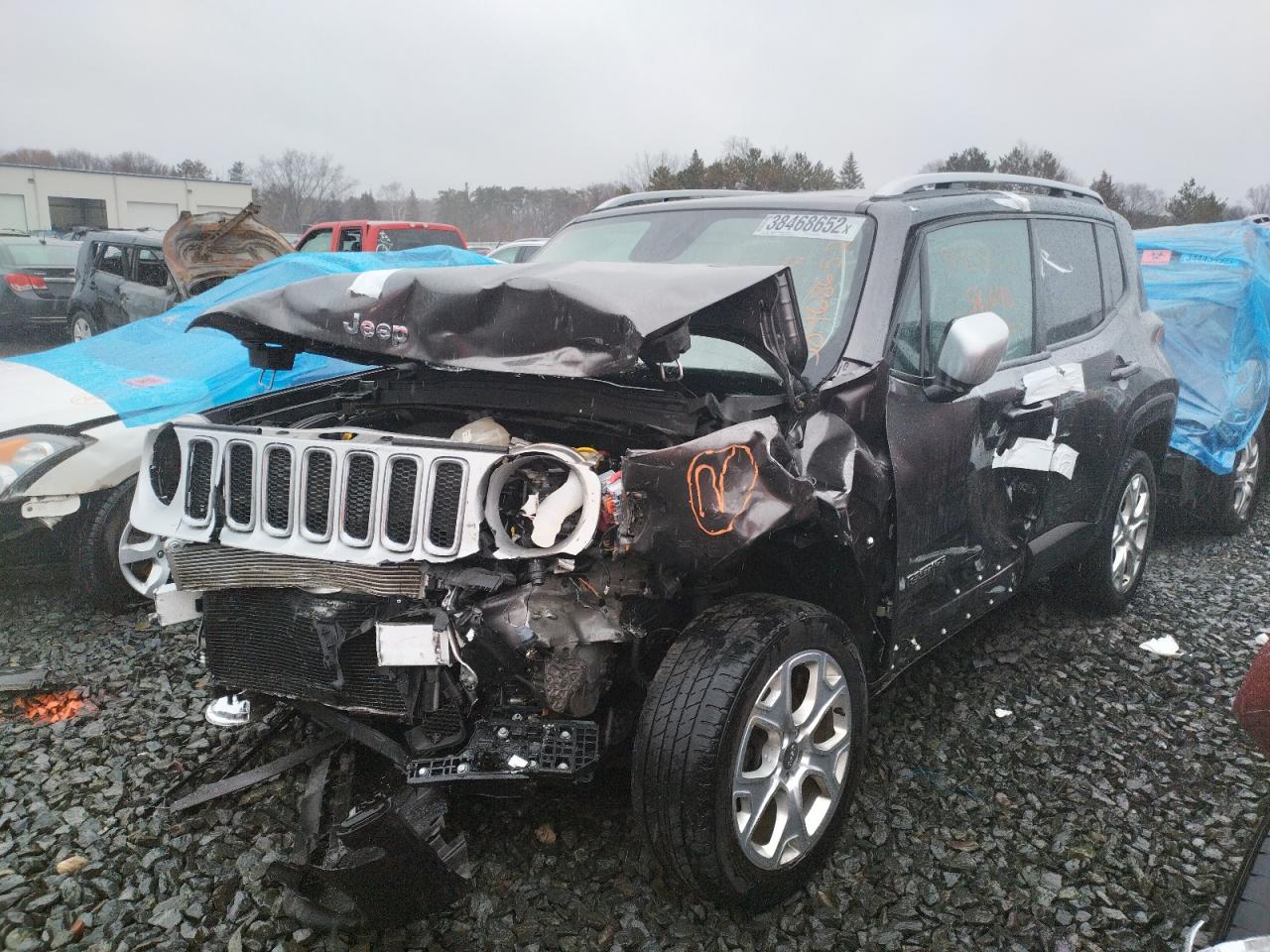 Photo 2 from auction – 2017 JEEP RENEGADE L with VIN ZACCJBDB4HPE44277