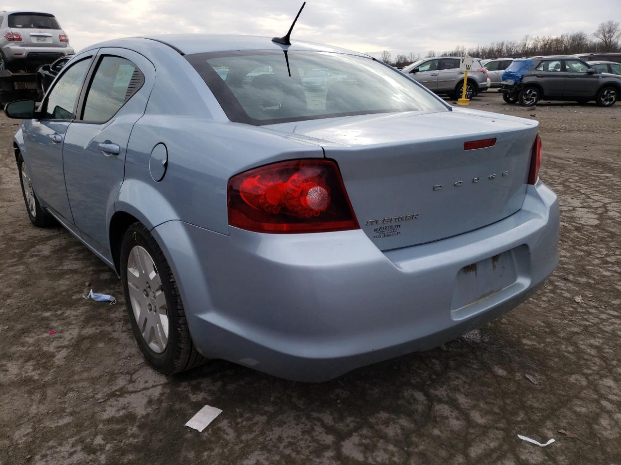 Photo 3 from auction – 2013 DODGE AVENGER SE with VIN 1C3CDZAB3DN753606