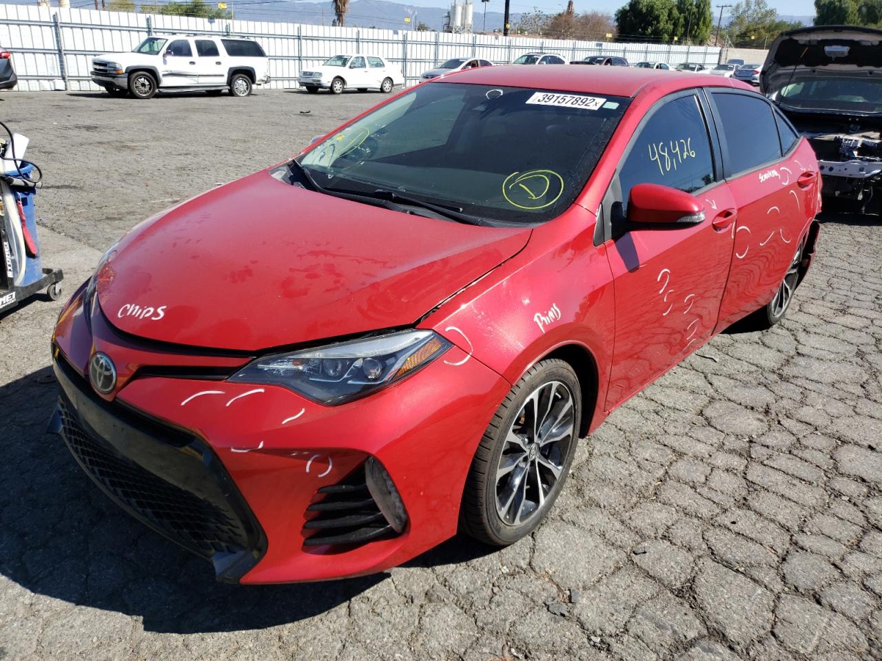 Photo 2 from auction – 2018 TOYOTA COROLLA L with VIN 2T1BURHE0JC000198