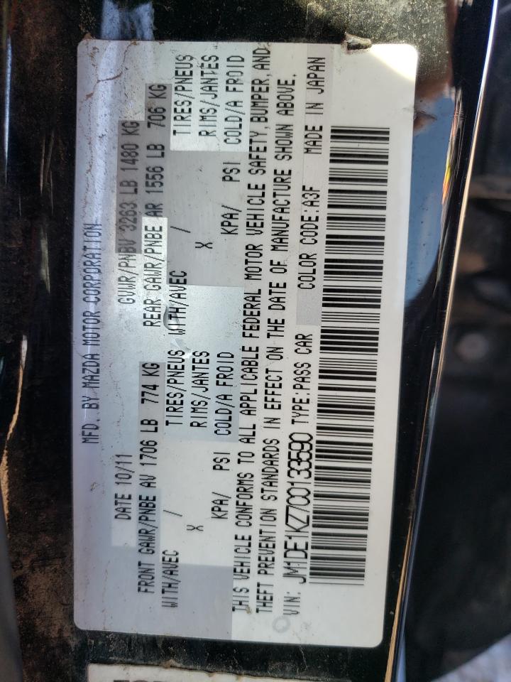 Photo 10 from auction – 2012 MAZDA MAZDA2 with VIN JM1DE1KZ7C0133590