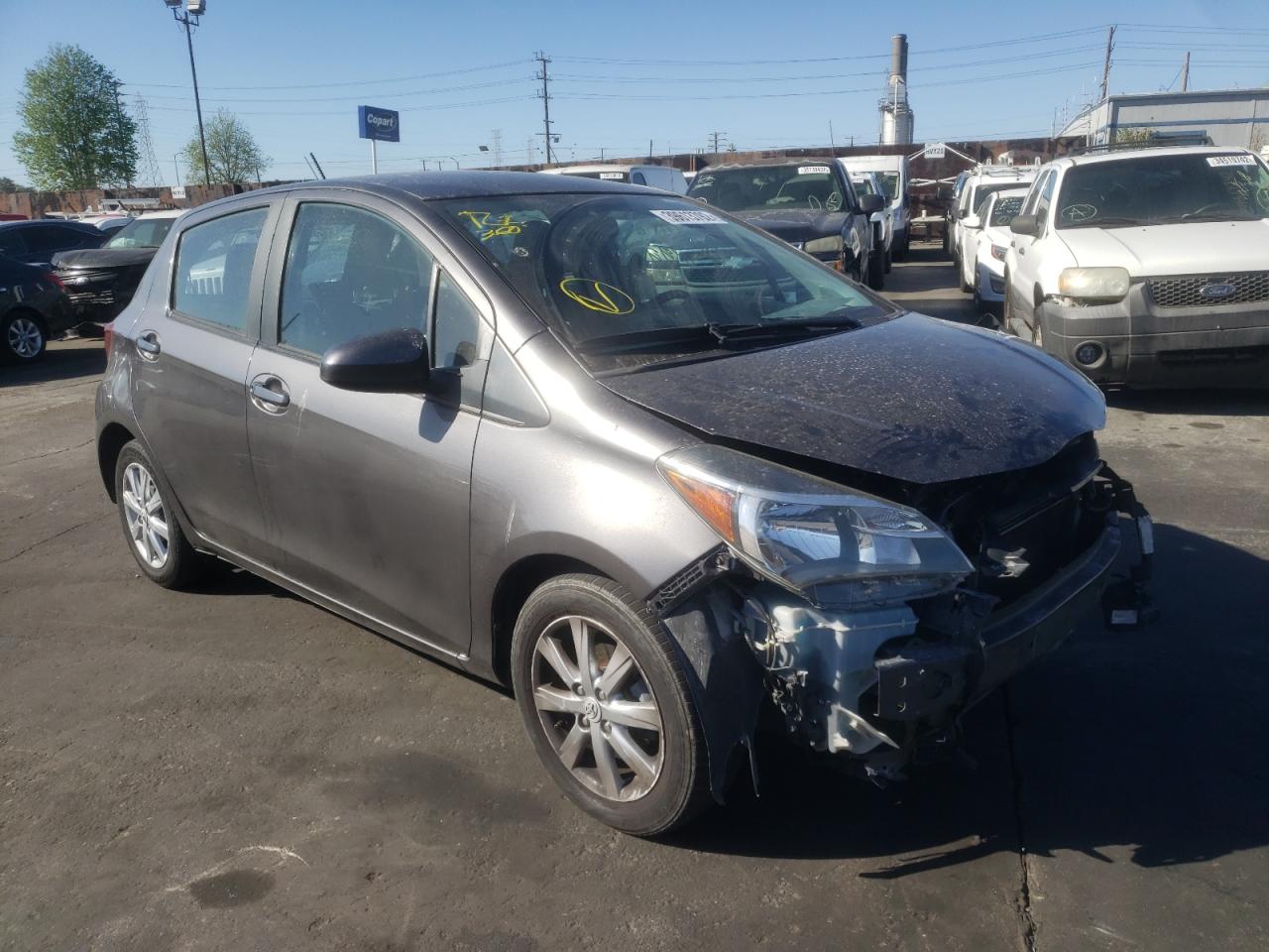 TOYOTA YARIS 2015 with VIN VNKKTUD30FA016320 - Photo from auction