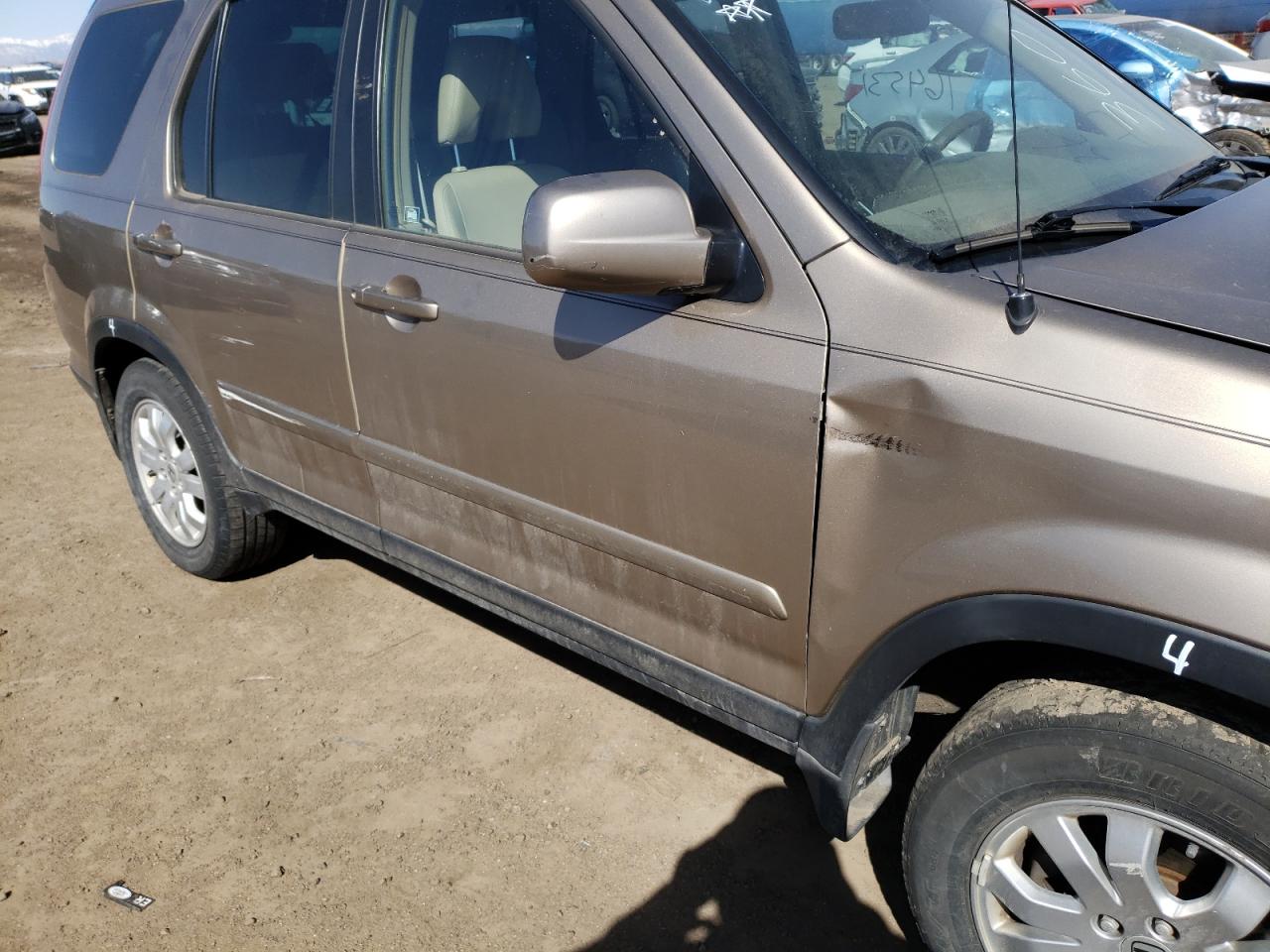 Photo 9 from auction – 2006 HONDA CR-V SE with VIN SHSRD78956U425188