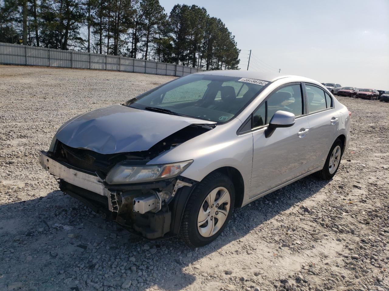 Photo 2 from auction – 2013 HONDA CIVIC LX with VIN 2HGFB2F59DH602742