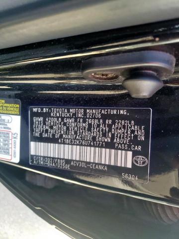 Photo 10 from auction – 2006 TOYOTA CAMRY LE with VIN 4T1BE32K76U741771