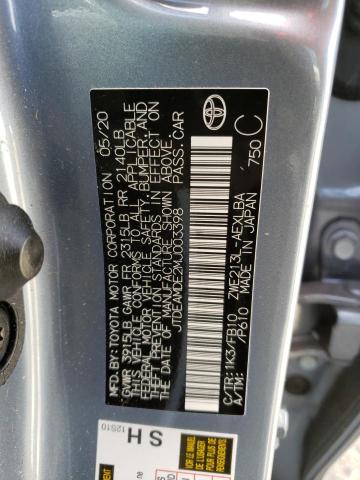 Photo 1 from auction – 2021 TOYOTA COROLLA LE with VIN JTDEAMDE2MJ003398