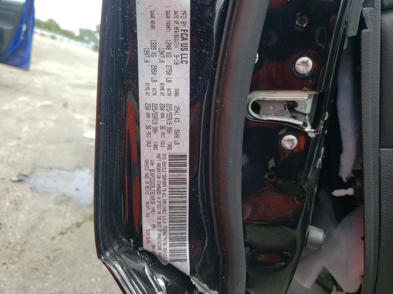 Photo 10 from auction – 2018 DODGE JOURNEY CR with VIN 3C4PDDGG9JT514916