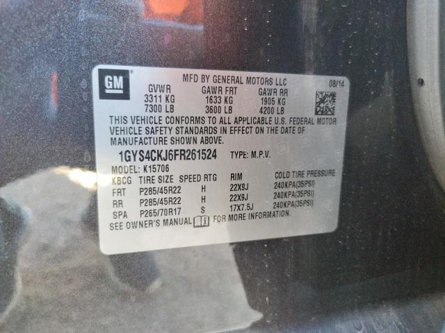 Photo 10 from auction – 2015 CADILLAC ESCALADE P with VIN 1GYS4CKJ6FR261524
