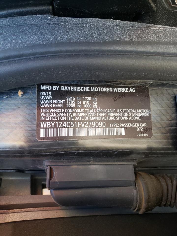 Photo 10 from auction – 2015 BMW I3 REX with VIN WBY1Z4C51FV279090