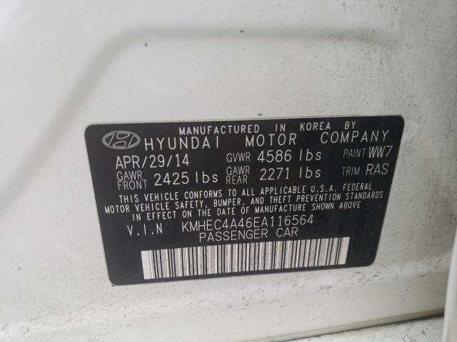 Photo 10 from auction – 2014 HYUNDAI SONATA HYB with VIN KMHEC4A46EA116564