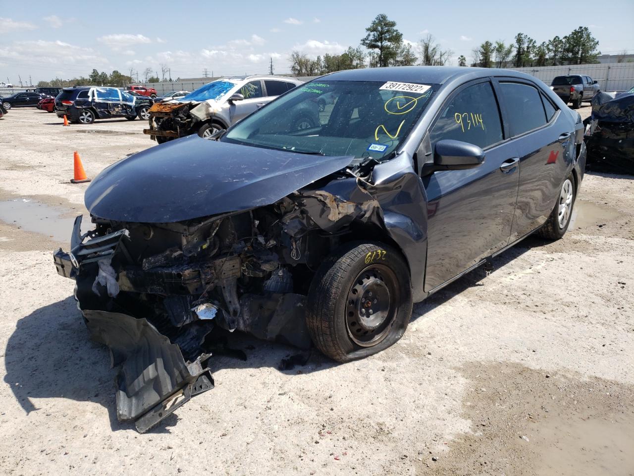 Photo 2 from auction – 2016 TOYOTA COROLLA L with VIN 5YFBURHE2GP478082