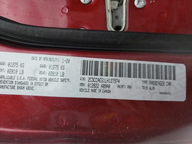 Photo 10 from auction – 2020 CHRYSLER 300 LIMITE with VIN 2C3CCAEG1LH127974