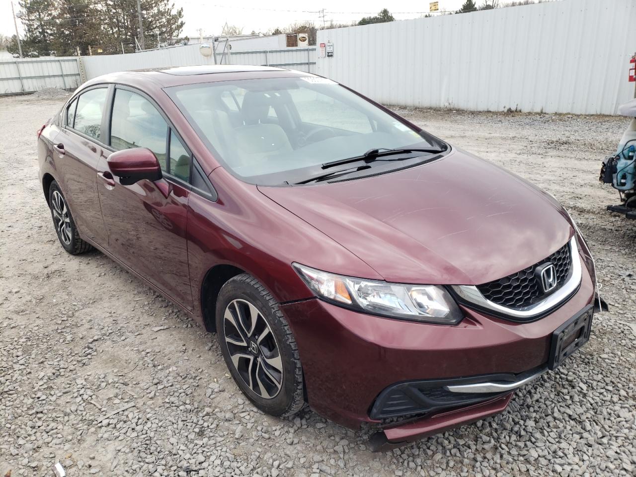 HONDA CIVIC EX 2014 with VIN 2HGFB2F88EH554274 - Photo from auction