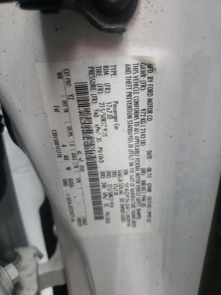 Photo 10 from auction – 2015 FORD FOCUS SE with VIN 1FADP3K24FL382916