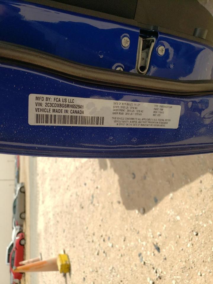 Photo 10 from auction – 2021 DODGE CHARGER SX with VIN 2C3CDXBG6MH652941