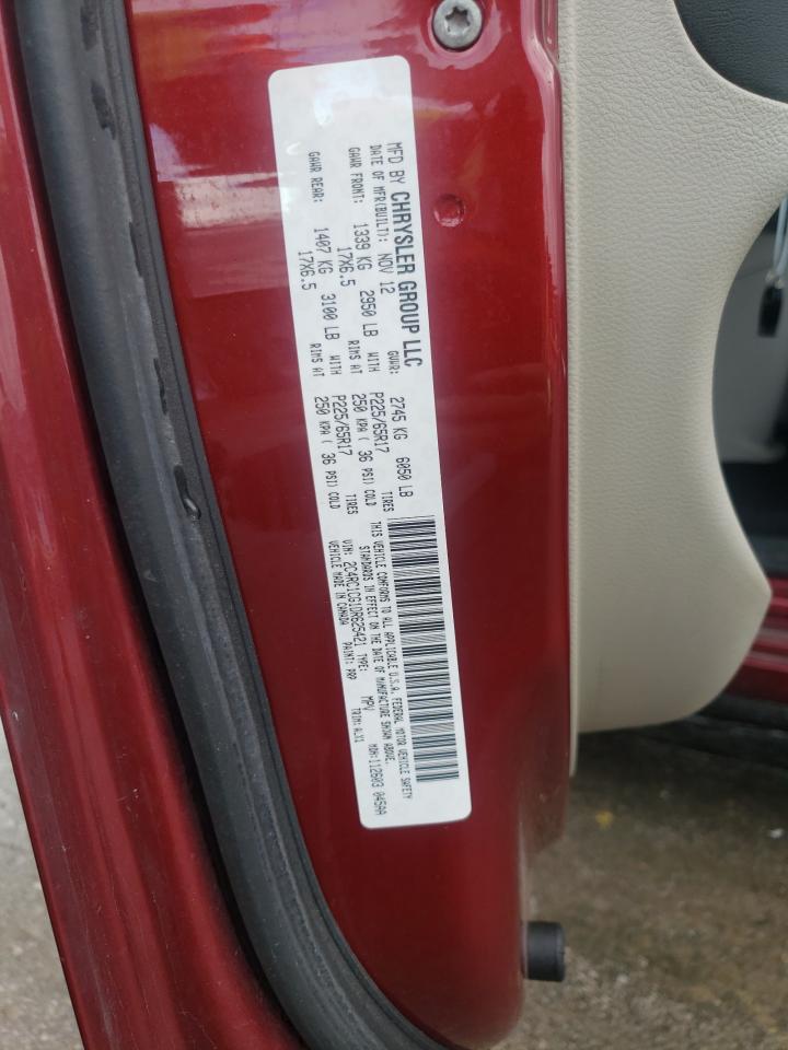 Photo 10 from auction – 2013 CHRYSLER TOWN & COU with VIN 2C4RC1CG1DR625421