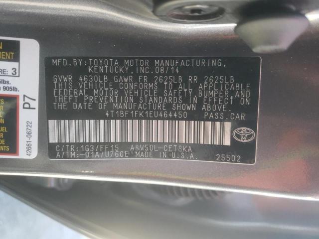 Photo 10 from auction – 2014 TOYOTA CAMRY L with VIN 4T1BF1FK1EU464450
