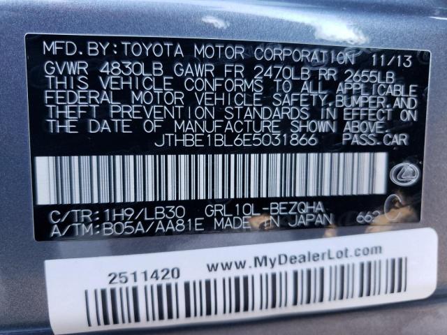 Photo 10 from auction – 2014 LEXUS GS 350 with VIN JTHBE1BL6E5031866