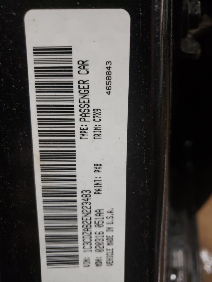 Photo 10 from auction – 2014 DODGE AVENGER SE with VIN 1C3CDZAB2EN223483