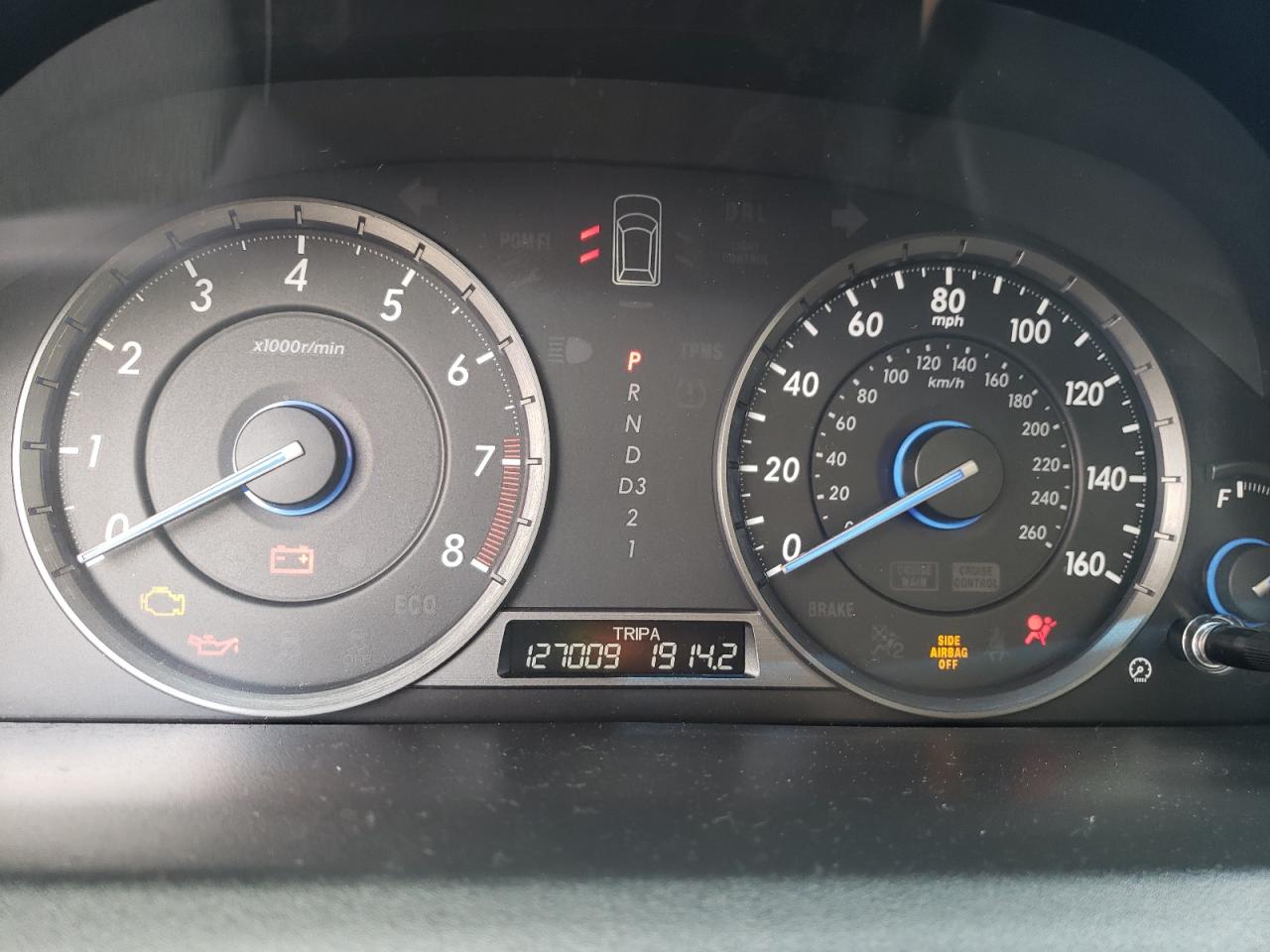 Photo 8 from auction – 2012 HONDA CROSSTOUR with VIN 5J6TF1H56CL006674