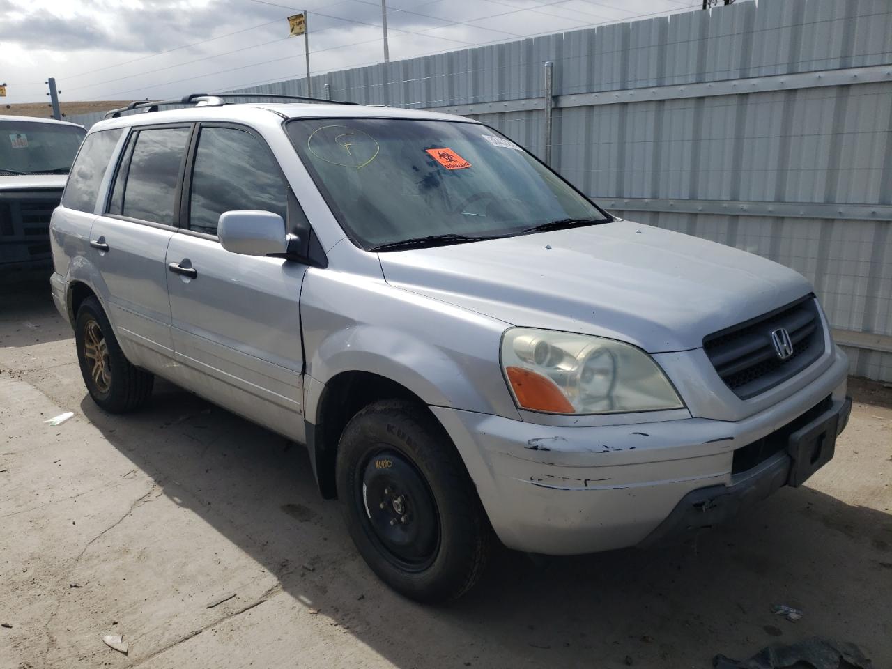 HONDA PILOT EXL 2004 with VIN 2HKYF18694H612237 - Photo from auction