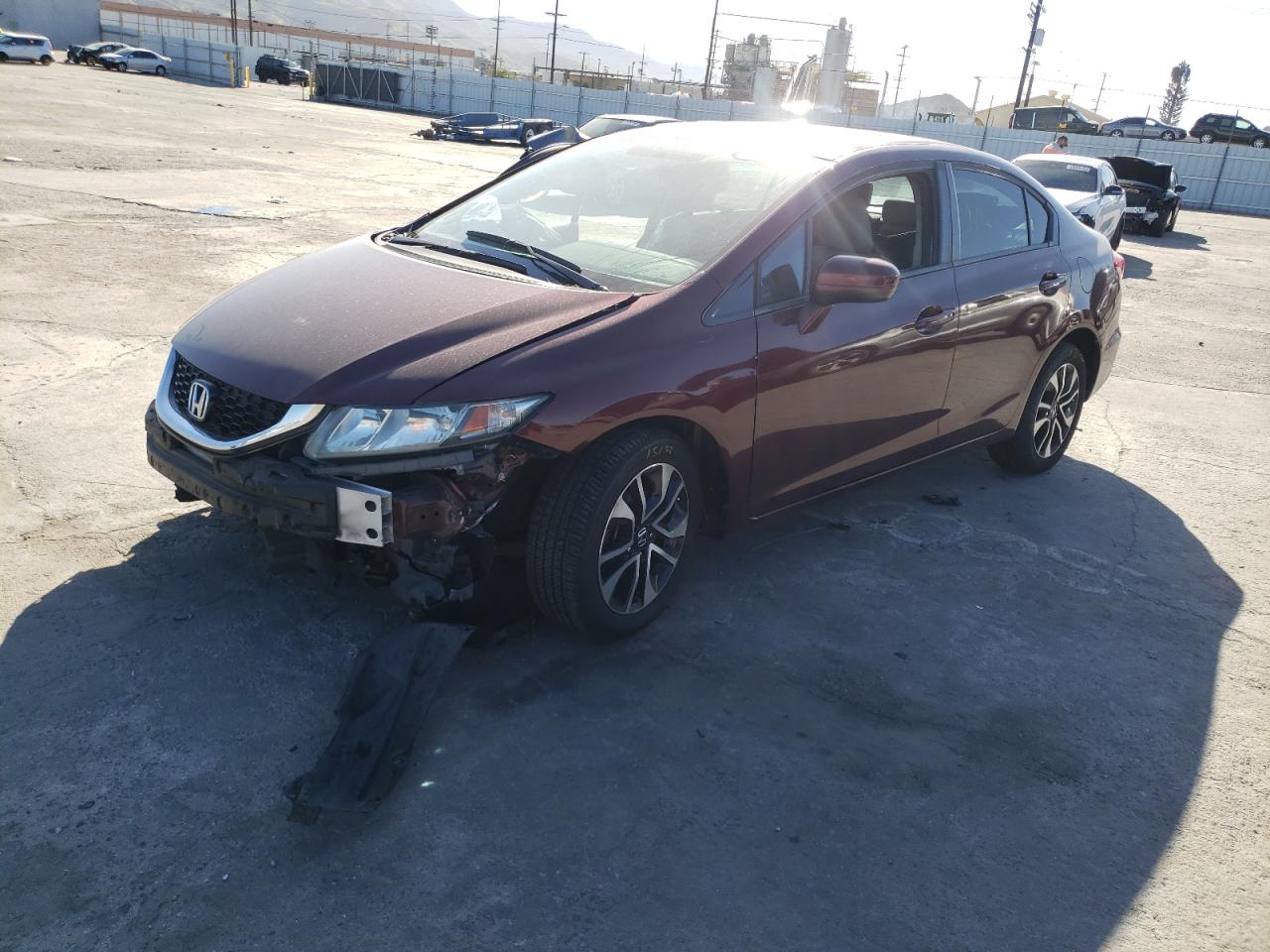 Photo 2 from auction – 2014 HONDA CIVIC EX with VIN 19XFB2F80EE236546