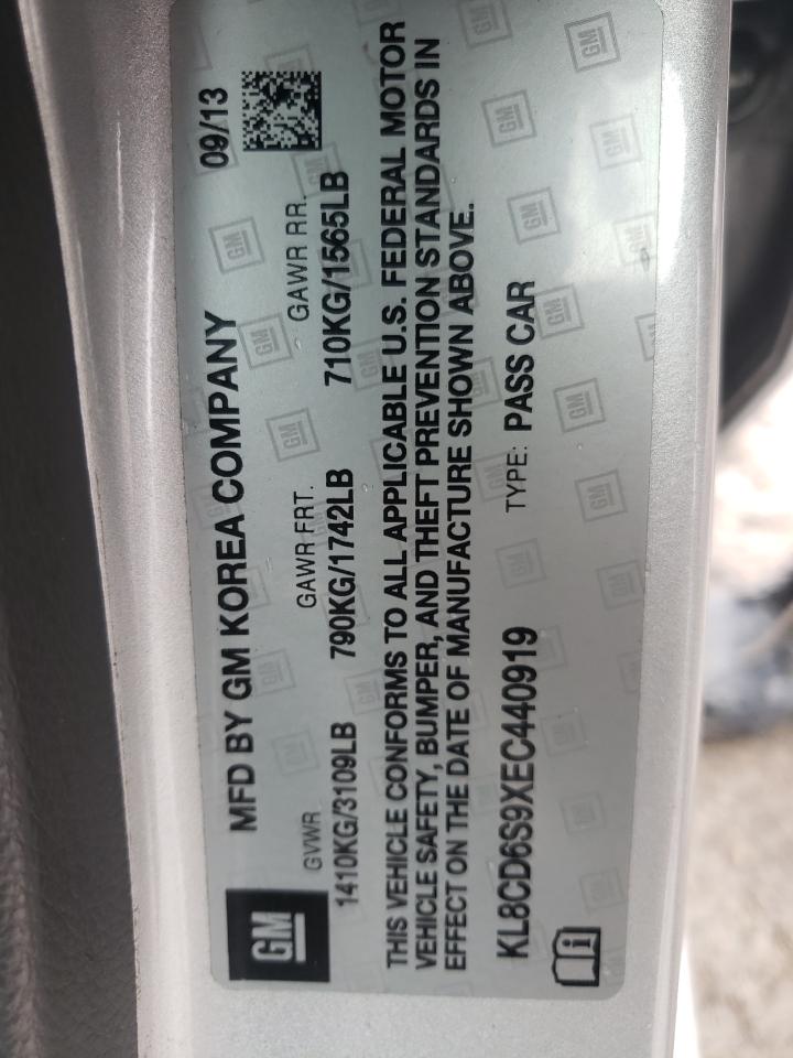 Photo 10 from auction – 2014 CHEVROLET SPARK 1LT with VIN KL8CD6S9XEC440919