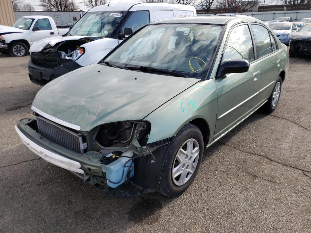 Photo 2 from auction – 2003 HONDA CIVIC LX with VIN 1HGES16553L034156