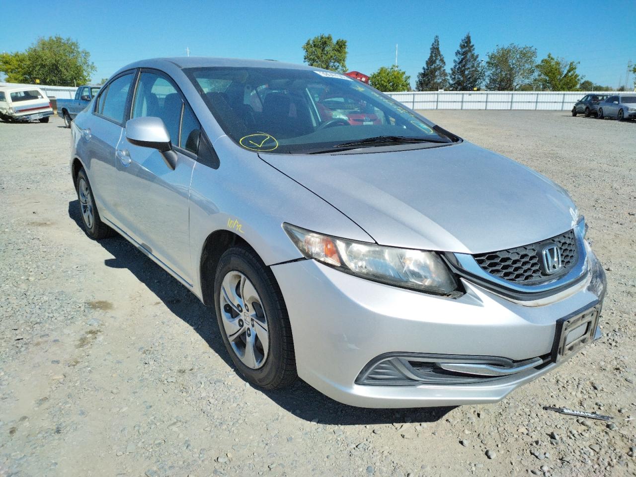 HONDA CIVIC LX 2013 with VIN 19XFB2F55DE242847 - Photo from auction