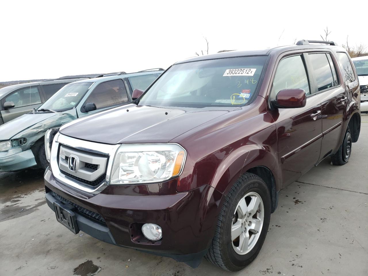 Photo 2 from auction – 2011 HONDA PILOT EXL with VIN 5FNYF3H57BB047596