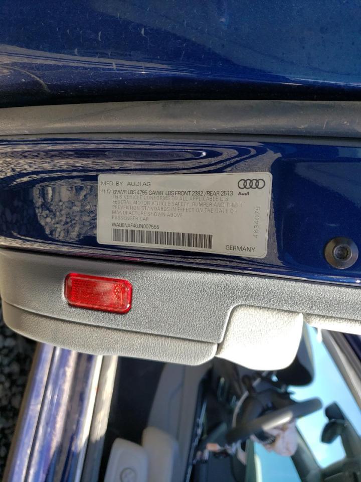 Photo 10 from auction – 2018 AUDI A4 PREMIUM with VIN WAUENAF40JN007555