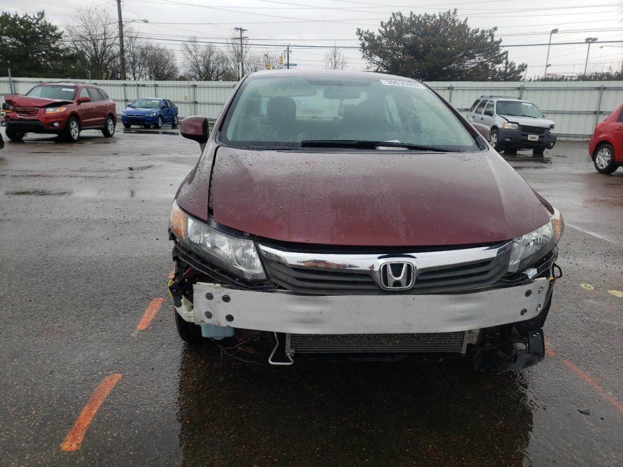 Photo 9 from auction – 2012 HONDA CIVIC LX with VIN 19XFB2F55CE078272