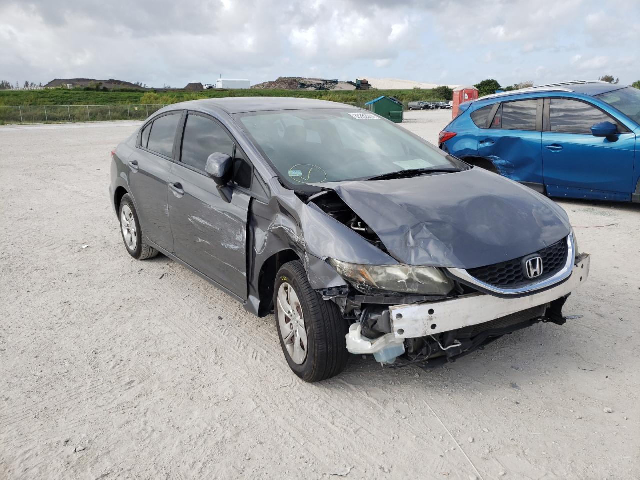 Photo 1 from auction – 2013 HONDA CIVIC LX with VIN 19XFB2F52DE069479