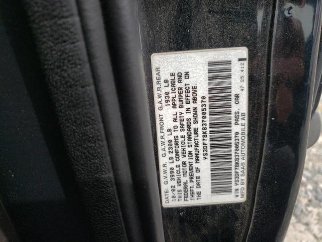 Photo 10 from auction – 2003 SAAB 9-3 SE with VIN YS3DF78K837005370