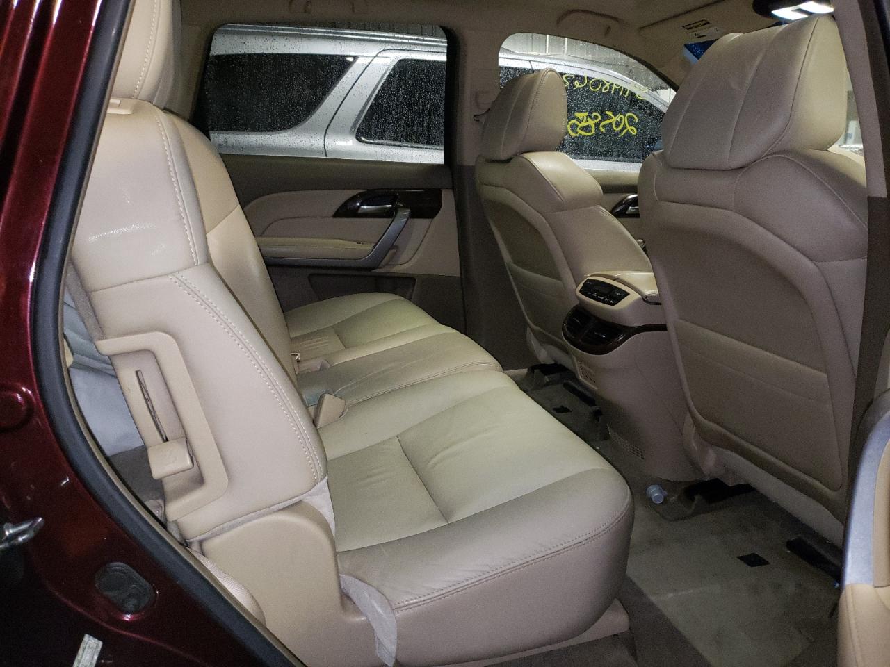 Photo 6 from auction – 2010 ACURA MDX TECHNO with VIN 2HNYD2H46AH502805