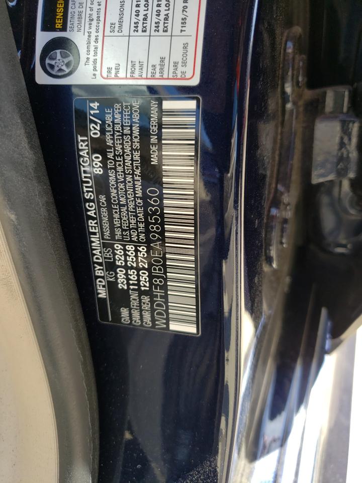 Photo 19 from auction – 2014 MERCEDES-BENZ E 350 4MAT with VIN WDDHF8JB0EA985360
