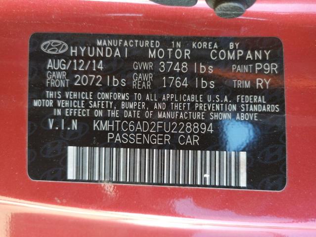 Photo 10 from auction – 2015 HYUNDAI VELOSTER with VIN KMHTC6AD2FU228894