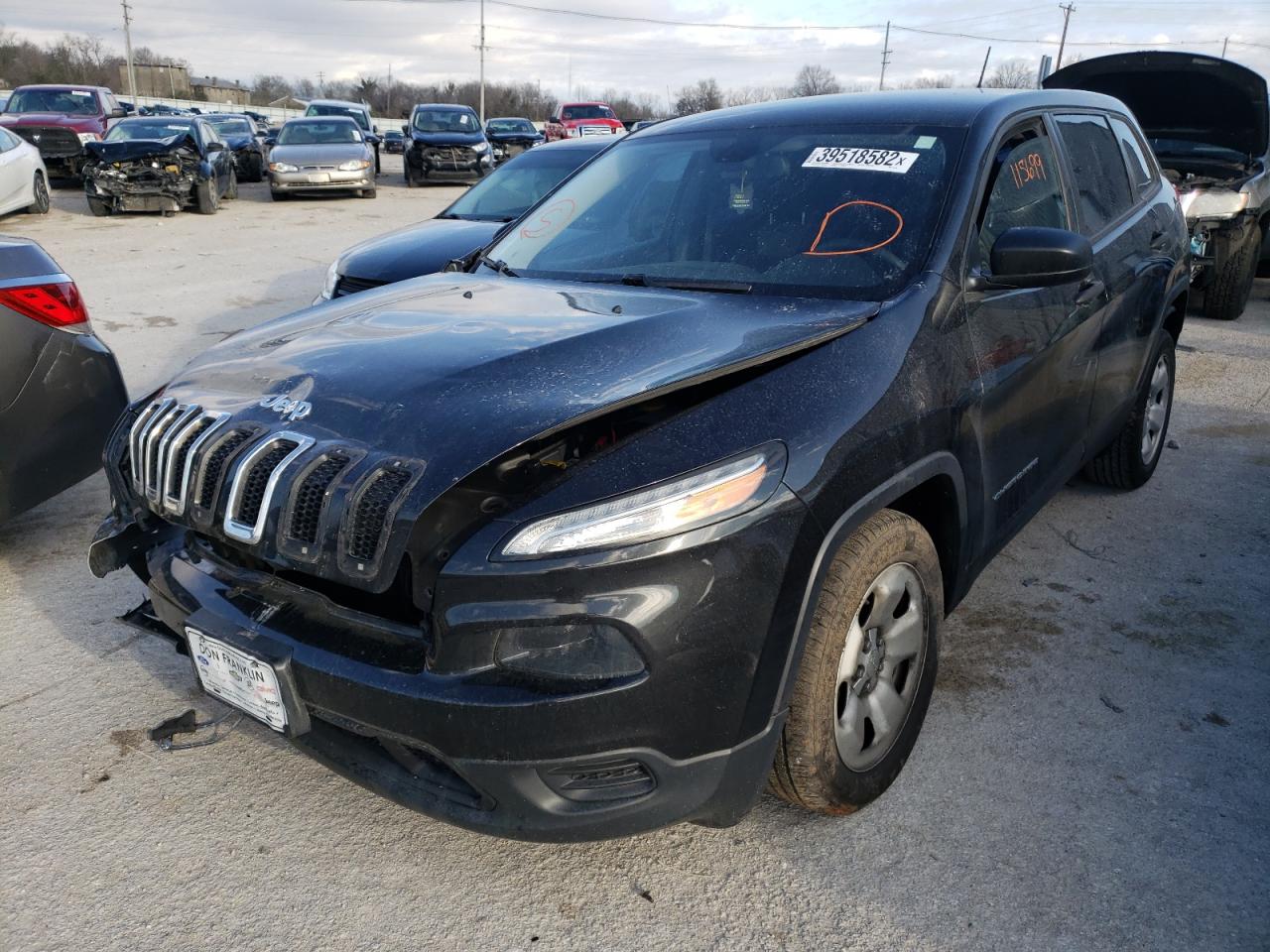 Photo 2 from auction – 2016 JEEP CHEROKEE S with VIN 1C4PJLAB7GW172739