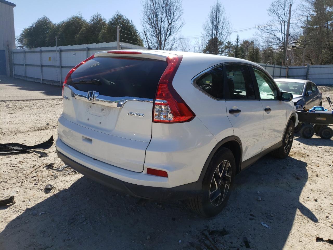 Photo 4 from auction – 2016 HONDA CR-V SE with VIN 5J6RM4H42GL097201