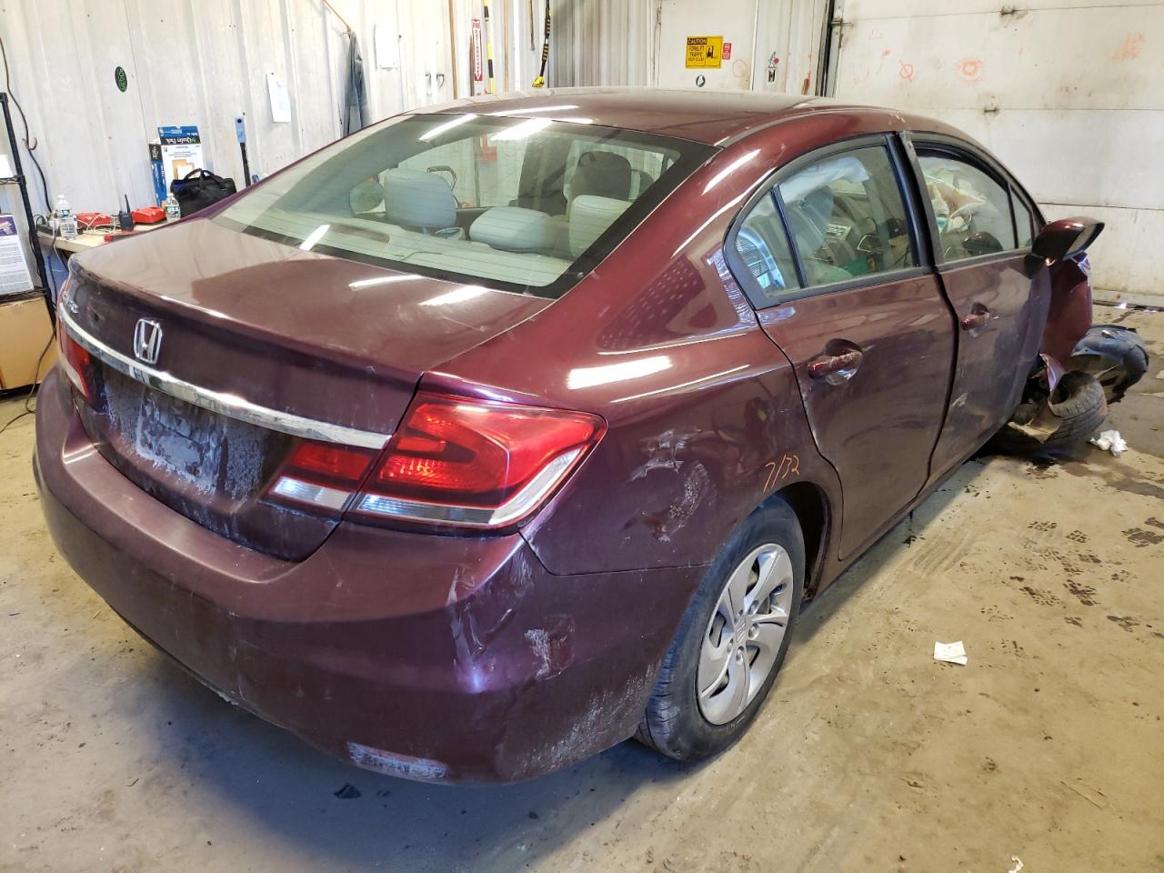 Photo 4 from auction – 2015 HONDA CIVIC LX with VIN 19XFB2F58FE271911