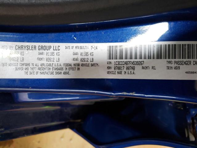 Photo 10 from auction – 2015 CHRYSLER 200 LIMITE with VIN 1C3CCCAB7FN539267