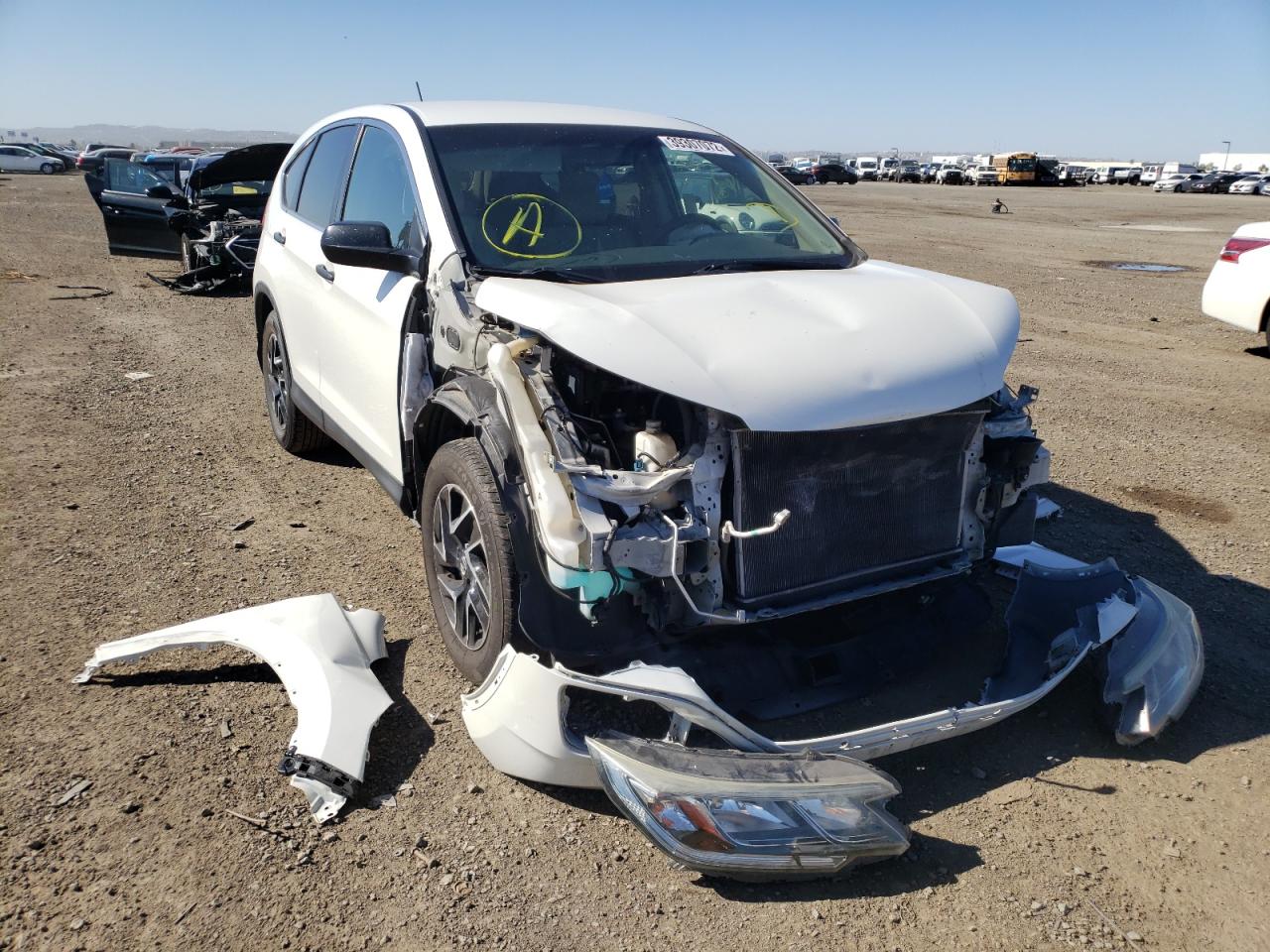 Photo 1 from auction – 2016 HONDA CR-V SE with VIN 5J6RM3H46GL012905