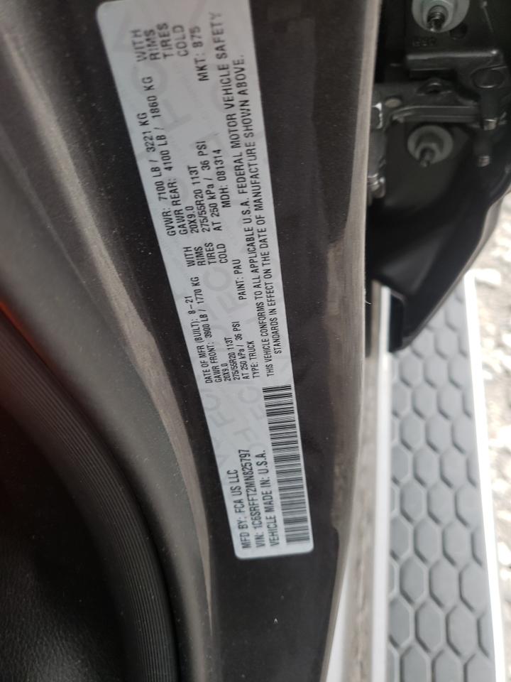 Photo 10 from auction – 2021 RAM 1500 BIG H with VIN 1C6SRFFT2MN825797